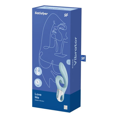 SATISFYER - LOVE ME RABBIT VIBRAO BLUE