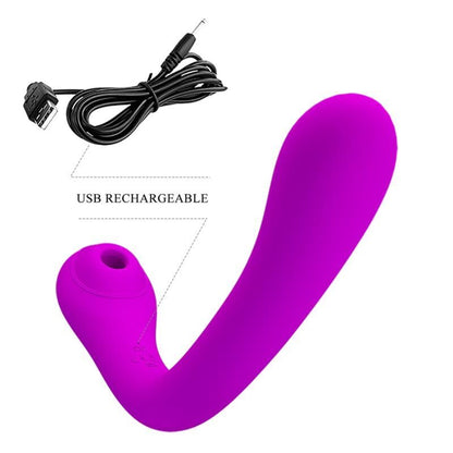 PRETTY LOVE - ALEX VIBRADOR Y CHUPADOR DE CLÍTORIS VIOLETA