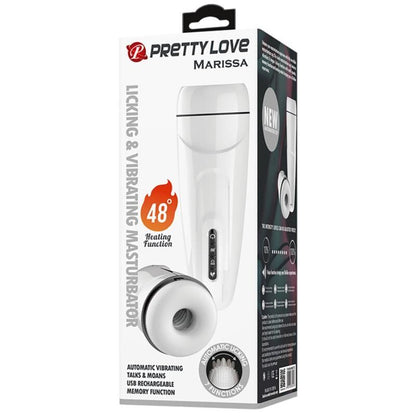 PRETTY LOVE - MARISSA MASTURBADOR MASCULINO VIBRACIÓN. CALOR. VOZ Y JUGO