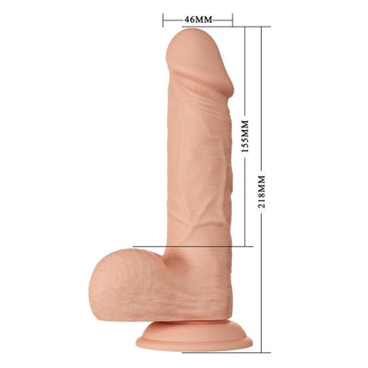 BAILE - BEAUTIFUL MEETING BAHAMUT FLEXIBLE REALISTIC DILDO 21.8 CM NATURAL