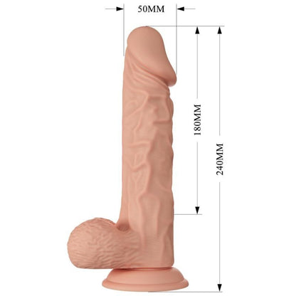 DANCE - BEAUTIFUL MEETING BURAQ REALISTIC FLEXIBLE DILDO 24 CM NATURAL