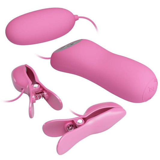 PRETTY LOVE - PINK VIBRATING PINA WITH ELECTROSHOCK