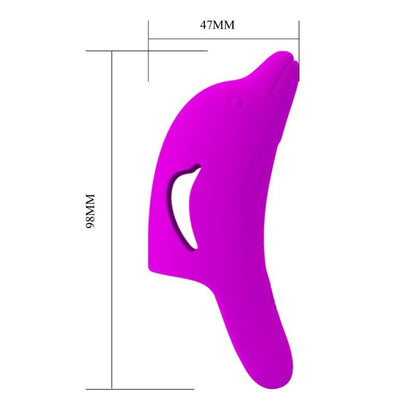 PRETTY LOVE - POWERFUL PURPLE DELPHINI FINGER STIMULATOR