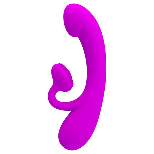 PRETTY LOVE - SINCERE VIBRATOR AND PURPLE SILICONE CLITORAL SENSOR