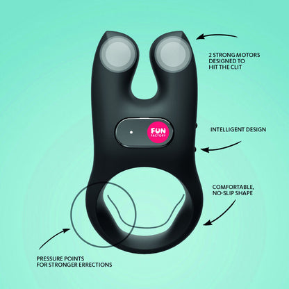 FUN FACTORY - NOS BLACK VIBRATOR RING
