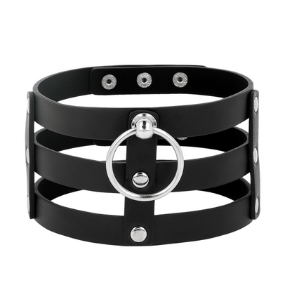 COQUETTE CHIC DESIRE - GARGANTILLA DE CUERO VEGANO ESTILO FETISH