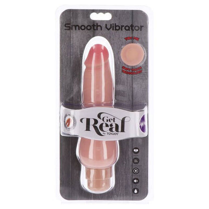 GET REAL - PIEL VIBRADOR LISO DE DOBLE DENSIDAD