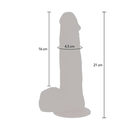 GET REAL - ROTATING BEADS VIBRATING SKIN DILDO