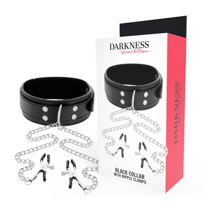 DARKNESS - NECKLACE WITH BLACK TOE CLIPS