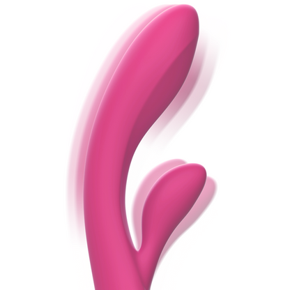 INTENSE - LUIGI RABBIT PINK LIQUID SILICONE VIBRATOR