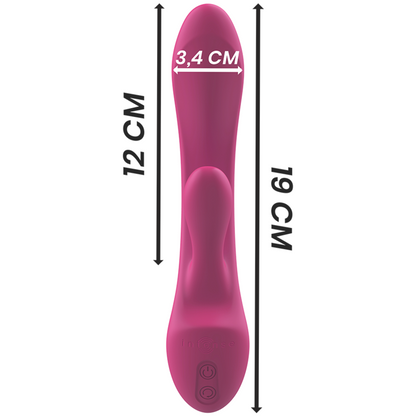 INTENSE - LUIGI RABBIT PINK LIQUID SILICONE VIBRATOR