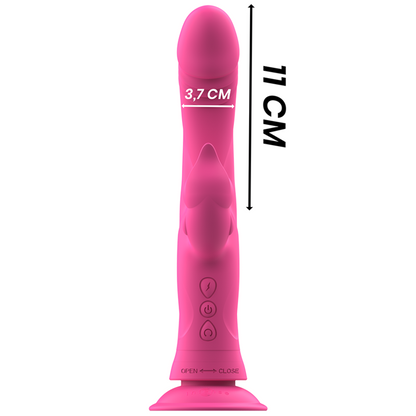 INTENSE - JULIO RABBIT PINK SILICONE VIBRATOR