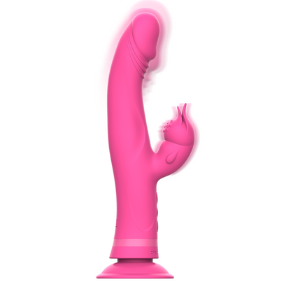 INTENSE - JULIO RABBIT PINK SILICONE VIBRATOR