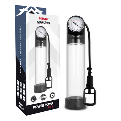 PUMP ADDICTED - BOMBA ERECCIÓN RX9 TRANSPARENTE