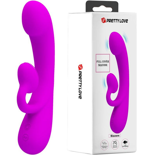 PRETTY LOVE - VIBRADOR CONEJITO DE SILICONA MORADO