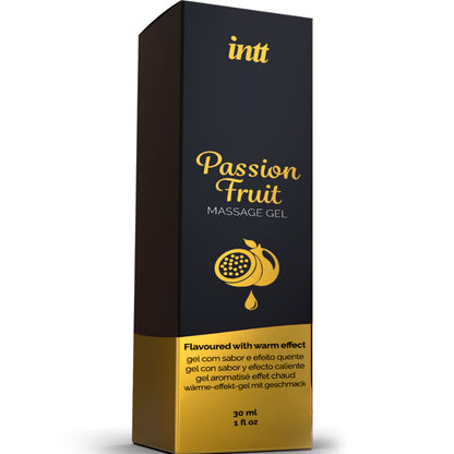INTT MASSAGE &amp; ORAL SEX - PASSION FRUIT FLAVOURED MASSAGE GEL WITH WARMING EFFECT