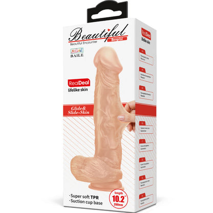DANCE - BEAUTIFUL MEETING BERGRISI FLEXIBLE REALISTIC DILDO 26 CM NATURAL