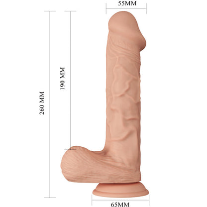 DANCE - BEAUTIFUL MEETING BERGRISI FLEXIBLE REALISTIC DILDO 26 CM NATURAL