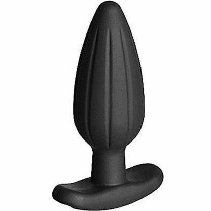ELECTRASTIM - BLACK SILICONE BUTT PLUG ROCKER LARGE