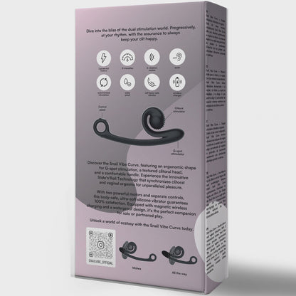 SNAIL VIBE - VIBRADOR CURVO NEGRO