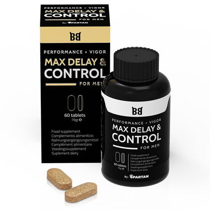 BLACK BULL - MAX DELAY &amp; CONTROL MAXIMUM PERFORMANCE FOR MEN 60 CAPSULES