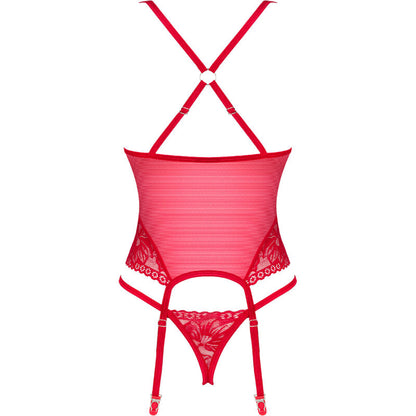OBSESSIVE - LACELOVE CORSET VERMELHO XS/S