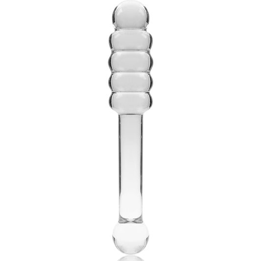 NEBULA SERIES BY IBIZA - MODELO 20 DILDO VIDRO BOROSILICADO TRANSPARENTE 20.5 CM -O- 3 CM