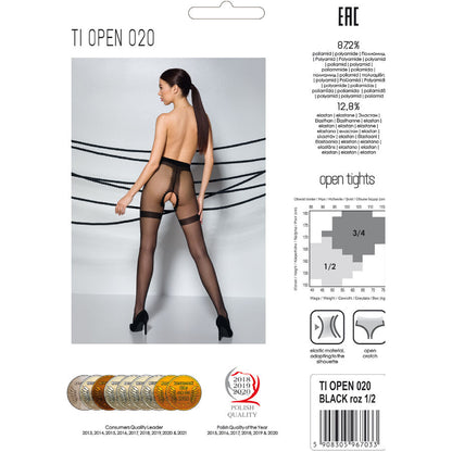 PASSION - TIOPEN 020 BLACK 1/2 20 DEN PANTS