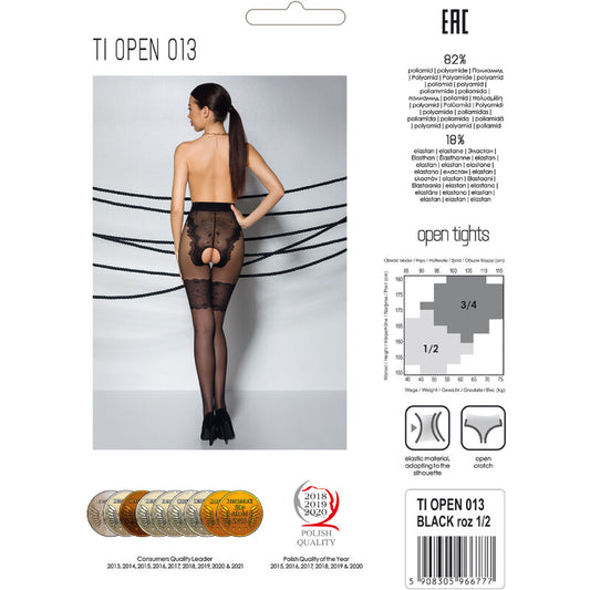 PASSION - TIOPEN 013 BLACK 1/2 20/40 DEN SHORT ...