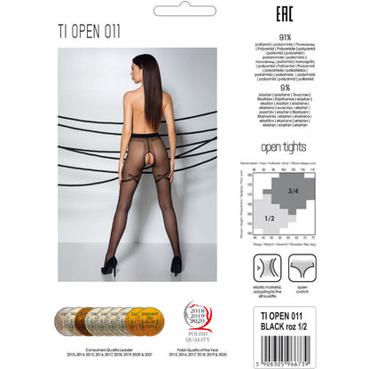 PASSION - TIOPEN 011 BLACK 1/2 20 DEN PANTS