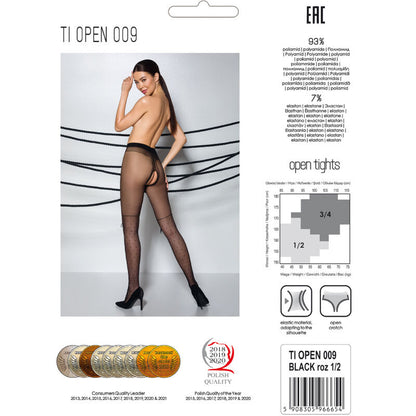 PASSION - TIOPEN 009 BLACK 1/2 20 DEN PANTS
