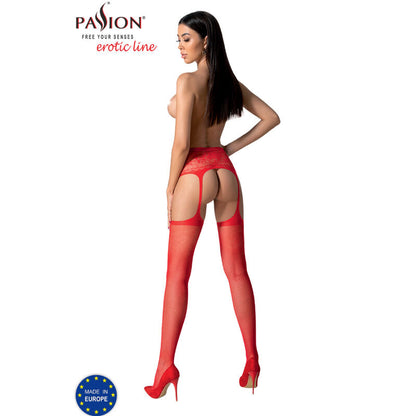 PASSION - S028 MEDIAS WITH LIGUERO NEGRO TALLA UNICA