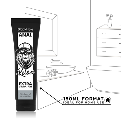 BLACK HOLE - WATER BASED GEL ANAL DILATION 150 ML