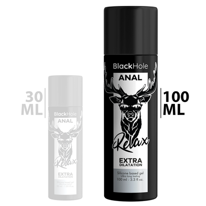 BLACK HOLE - GEL BASE DE SILICONA DILATACIÓN ANAL 100 ML