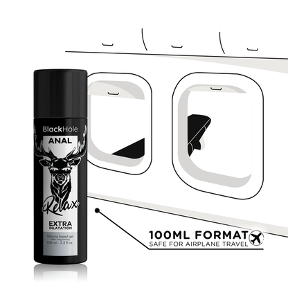 BLACK HOLE - GEL BASE DE SILICONA DILATACIÓN ANAL 100 ML