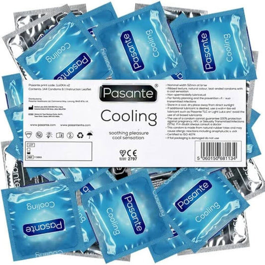 PASANTE - COOLING EFFECT BAG OF CONDOMS 144 UNITS