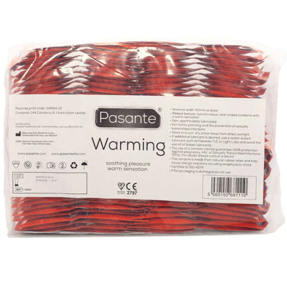 PASANTE - HEATING EFFECT BAG FOR CONDOMS 144 UNITS