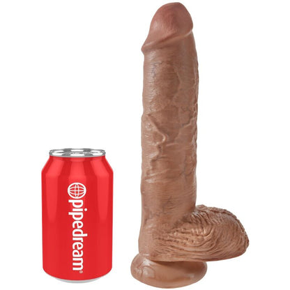KING COCK - PENE REALISTA CON BOLAS 19.8 CM CARAMELO