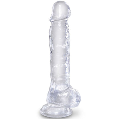 KING COCK - CLEAR REALISTIC PENIS WITH 16.5 CM TRANSPARENT BALLS
