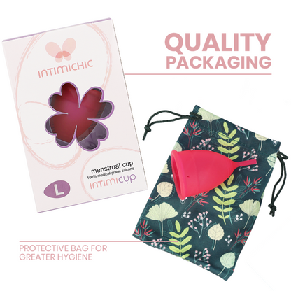 INTIMICHIC - MEDICAL GRADE SILICONE MENSTRUAL CUP - SIZE L