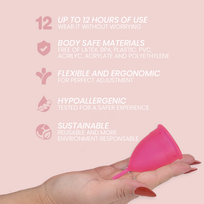 INTIMICHIC - MEDICAL GRADE SILICONE MENSTRUAL CUP - SIZE L
