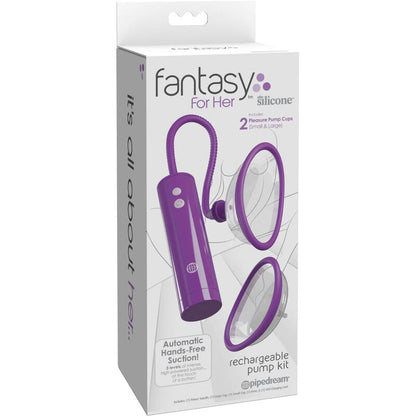 FANTASY FOR HER - RECHARGEABLE CLITORAL SUCTION PUMP KIT SIZE S/L