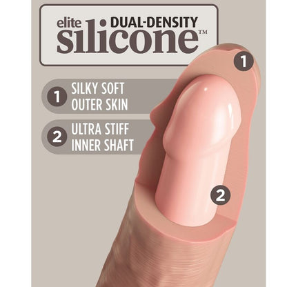 KING COCK - ELITE REALISTIC SILICONE VIBRATOR 15.2 CM