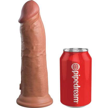 KING COCK - ELITE REALISTIC SILICONE VIBRATOR 20.3 CM CARAMEL