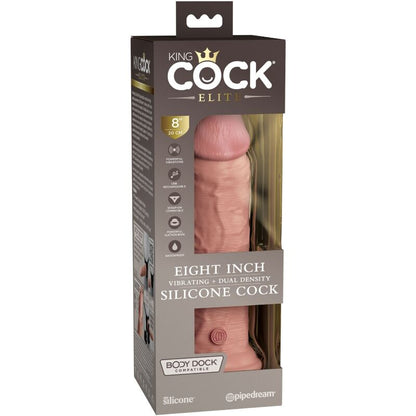 KING COCK - ELITE REALISTIC SILICONE VIBRATOR 20.3 CM