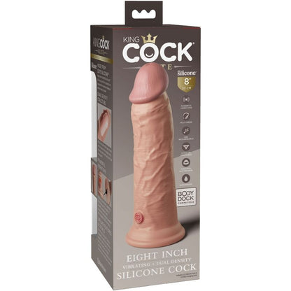 KING COCK - ELITE REALISTIC SILICONE VIBRATOR 20.3 CM