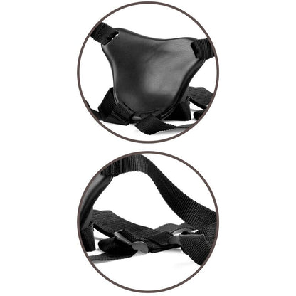 KING COCK - ELITE DELUXE ADJUSTABLE HARNESS KIT WITH TESTICLE RING AND 20.3 CM DILDO