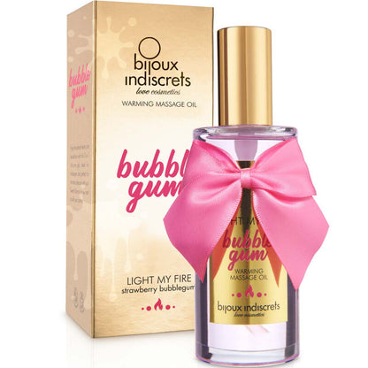 BIJOUX - INDISCRETS LIGHT MY FIRE MASSAGE OIL WARMING EFFECT GUM FLAVOR