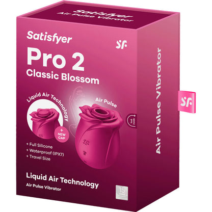SATISFYER - VIBRADOR DE AIRE A PRESIÓN PRO 2 CLASSIC BLOSSOM