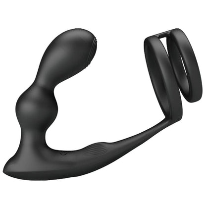 PRETTY LOVE - MARSHALL COCK RING WITH VIBRATING REMOTE CONTROL ANAL PLUG